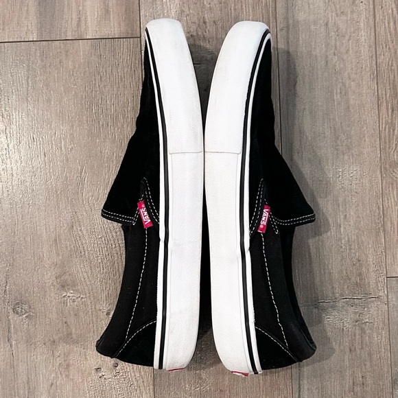 Vans Black and Red Slip-On Sneakers - Picture 3 of 7